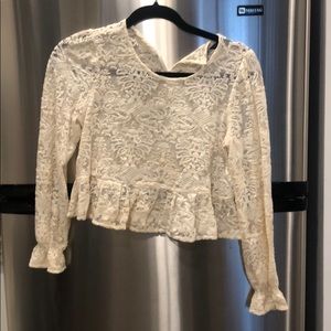 Lace crop top